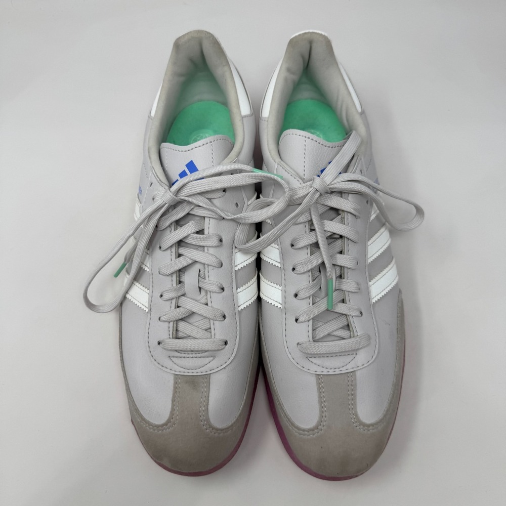 Adidas Velosamba Grey Lucid Fuchsia HQ6710 Cycling Shoes Men's Size 11.5 - Picture 3 of 14